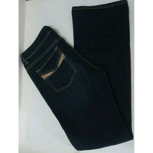 WHBM White House Black Market Women's Size 6R Blanc Bootleg Jeans Dark Blue VGC
